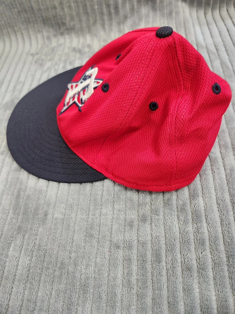 New Era 59fifty Fitted 7 1/4 Texas Rangers Flag MLB On Field Hat Cap Red